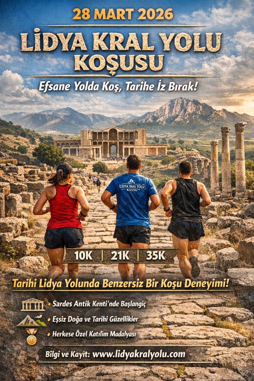 Lidya Kral Yolu Koşusu 2026